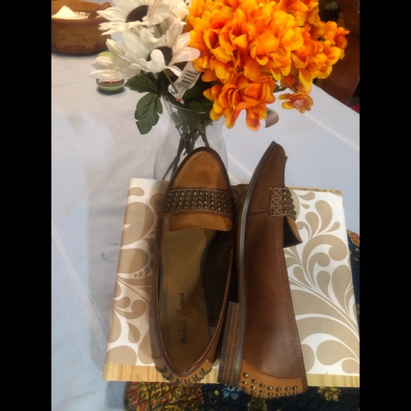 Michael Antonio PRAGUE brown ,studded shoes 7.5 - Picture 2 of 6